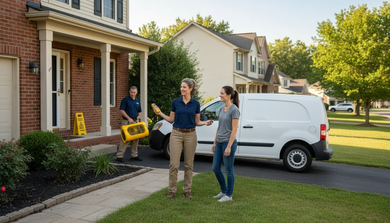 Residential water damage restoration in Tiplersville, MS